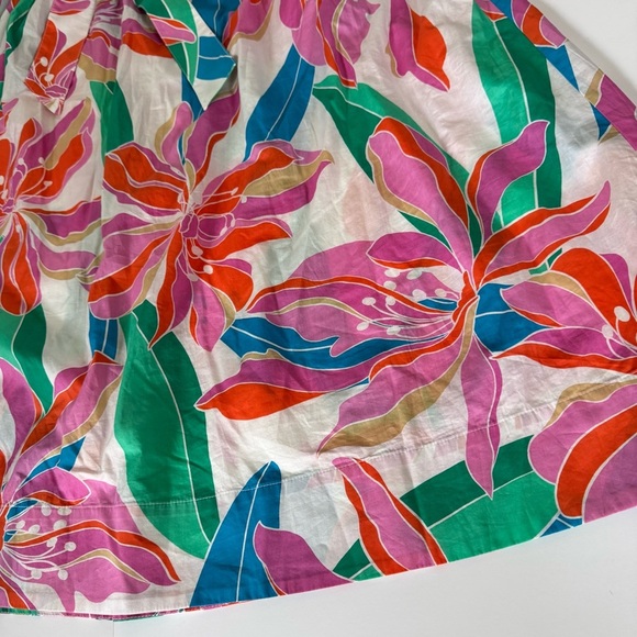 Lane Bryant White Floral MIDI Elastic Skirt Pockets Women’s 18/20 NWOT - Picture 7 of 9